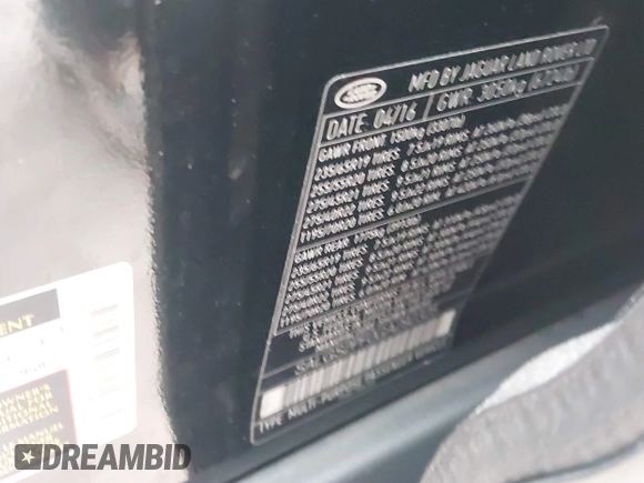 2016 Land Rover Range Rover HSE с VIN SALGS2PF0GA292325, выставлен на аукционе IAAI как лот 41184066 с пробегом 88 009 миль миль и . История ставок и продаж доступна на DreamBid. Изображение 9.