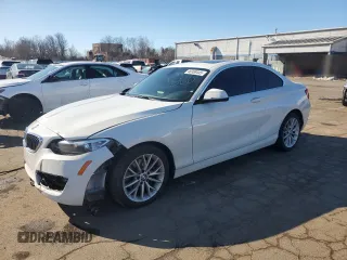 2016 BMW 2 Series 228i xDrive with VIN WBA1G9C53GV599689, listed as a Copart auction lot 46358445 with 104,429 mi miles and Salvage Title. Bid and sale history available at carsss.com. Image 1.