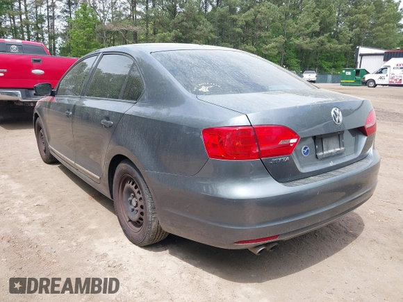 2014 Volkswagen Jetta Sedan S with VIN 3VW1K7AJ2EM371905, listed as a IAAI auction lot 42068276 with 198,419 mi miles. Bid and sale history available at carsss.com. Image 3.