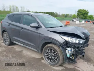 2021 Hyundai Tucson Ultimate with VIN KM8J3CAL1MU380837, listed as a IAAI auction lot 42250370 with 77,131 mi miles and . Bid and sale history available at DreamBid. Image 1.