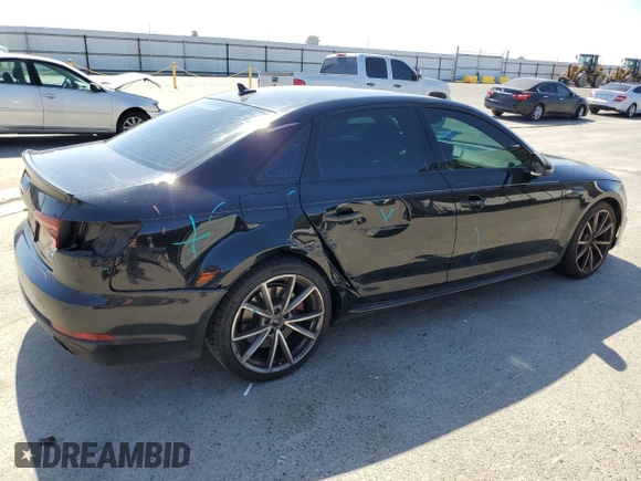 2018 Audi A4 Premium Plus with VIN WAUENAF42JA038894, listed as a Copart auction lot 57449545 with 57,247 mi miles and Salvage title. Bid and sale history available at DreamBid. Image 3.