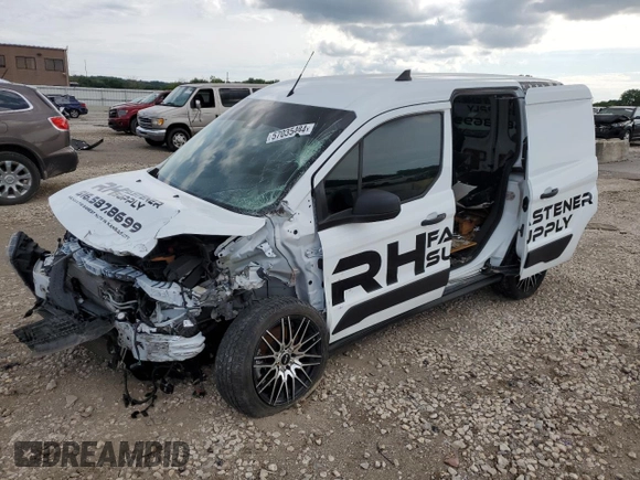 2022 Ford Transit Connect XL z VIN NM0LS6S28N1507736, wystawiony jako Copart lot #57035484 z przebiegiem Nie podano mil oraz Szkoda całkowita • Salvage title. Historia ofert i sprzedaży dostępna na DreamBid. Obrazek 1.