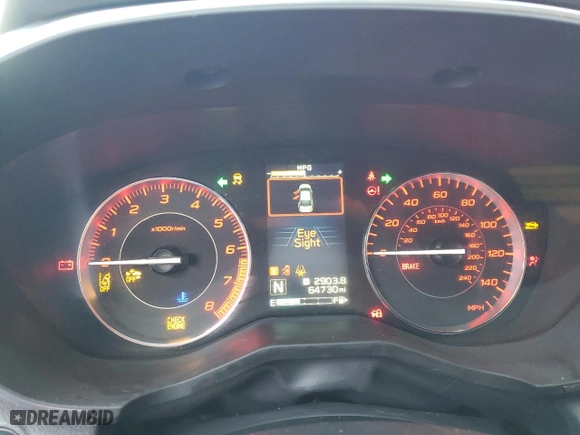 2020 Subaru Impreza Sport with VIN 4S3GKAL67L3606929, listed as a Copart auction lot 42021665 with 64,730 mi miles and Salvage Title. Bid and sale history available at carsss.com. Image 9.
