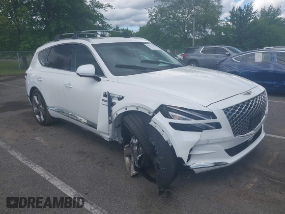 2024 Genesis GV80 with VIN KMUHCESC0RU173549, listed as a IAAI auction lot 42333368 with 7,526 mi miles and . Bid and sale history available at DreamBid. Image 1.