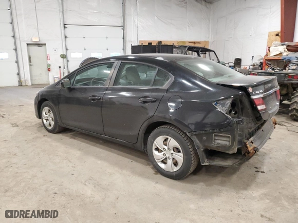 2015 Honda Civic Sedan LX with VIN 19XFB2F58FE117098, listed as a Copart auction lot 48234725 with 53,588 mi miles and Salvage Title. Bid and sale history available at carsss.com. Image 2.