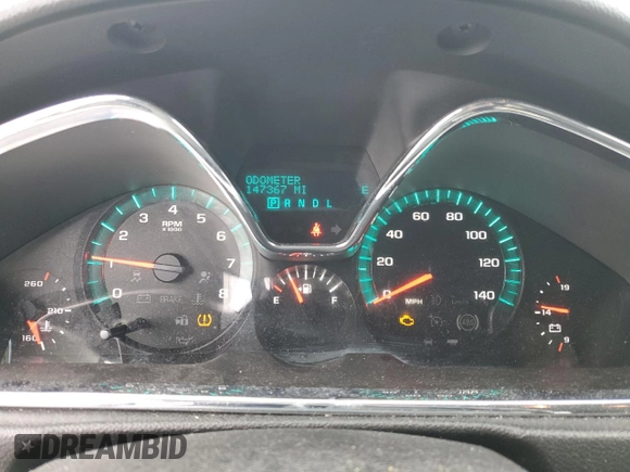 2017 Chevrolet Traverse LT with VIN 1GNKRGKD5HJ326641, listed as a Copart auction lot 47470965 with 147,367 mi miles and Non Repairable. Bid and sale history available at DreamBid. Image 9.