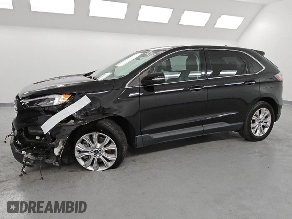 2022 Ford Edge Titanium with VIN 2FMPK4K9XNBA56007, listed as a Copart auction lot 50735545 with 73,016 mi miles and Clean Title. Bid and sale history available at carsss.com. Image 1.