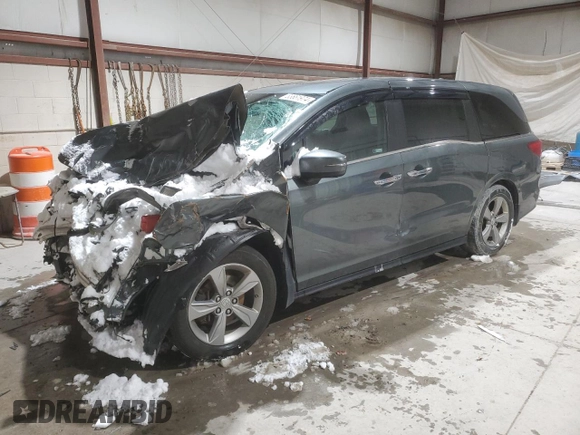 2018 Honda Odyssey EX-L with VIN 5FNRL6H78JB078953, listed as a Copart auction lot 83661974 with Not Provided miles and Non Repairable. Bid and sale history available at carsss.com. Image 1.