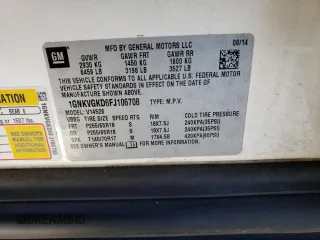 2015 Chevrolet Traverse LT with VIN 1GNKVGKD6FJ106708, listed as a Copart auction lot 42346195 with Not Provided miles and Clean Title. Bid and sale history available at DreamBid. Image 14.