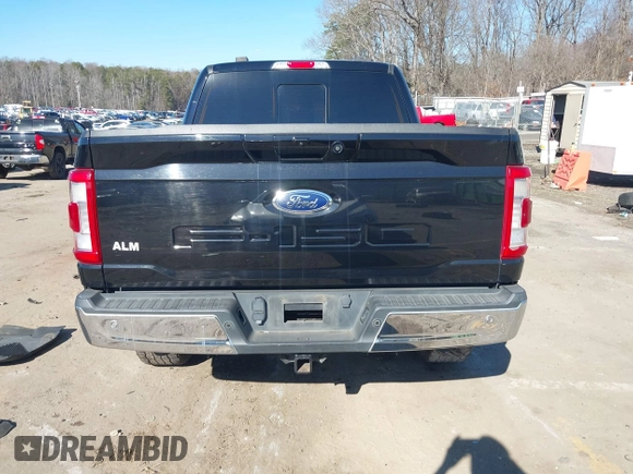 2021 Ford F-150 XL with VIN 1FTFW1E58MFA84347, listed as a IAAI auction lot 41402387 with 133,150 mi miles. Bid and sale history available at carsss.com. Image 16.