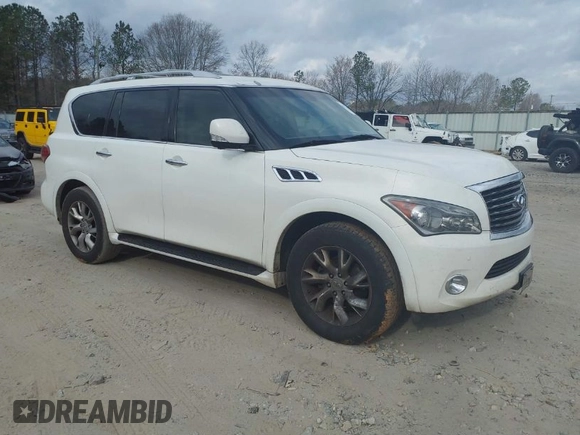 2013 Infiniti QX56 z VIN JN8AZ2NCXD9330307, wystawiony jako IAAI lot #41721153 z przebiegiem 160 769 mil mil oraz . Historia ofert i sprzedaży dostępna na DreamBid. Obrazek 1.