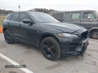 2017 Jaguar F-Pace 35t R-Sport with VIN SADCL2BV3HA884003, listed as a IAAI auction lot 41169317 with 76,563 mi miles and . Bid and sale history available at DreamBid. Image 1.