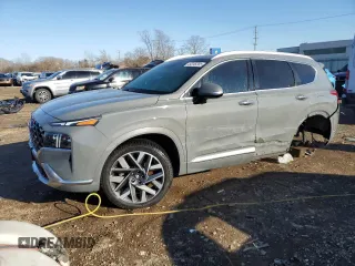 2021 Hyundai Santa Fe Calligraphy with VIN 5NMS5DAL2MH356272, listed as a Copart auction lot 49246385 with 33,528 mi miles and Salvage Title. Bid and sale history available at carsss.com. Image 1.