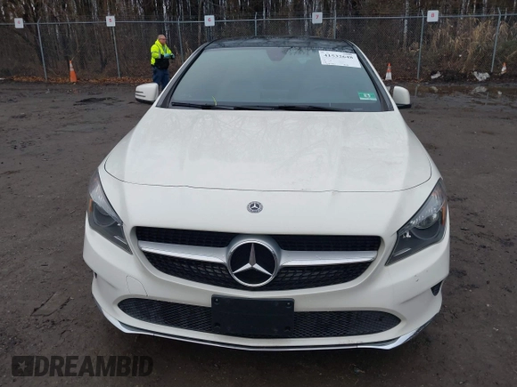 2018 Mercedes-Benz CLA 250 with VIN WDDSJ4GB9JN595199, listed as a IAAI auction lot 41532648 with 58,581 mi miles and . Bid and sale history available at DreamBid. Image 12.