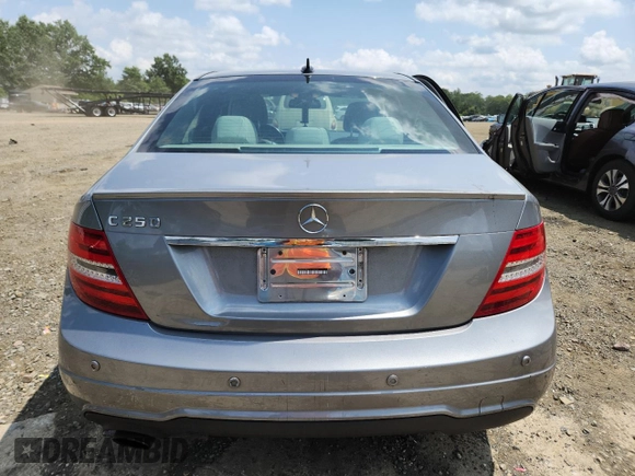2012 Mercedes-Benz C 250 Sport with VIN WDDGF4HB4CA725244, listed as a Copart auction lot 65667205 with 96,335 mi miles and Salvage title. Bid and sale history available at DreamBid. Image 6.