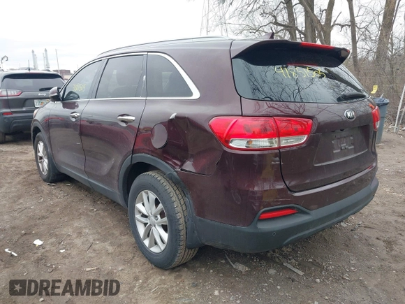 2017 Kia Sorento LX with VIN 5XYPG4A37HG217416, listed as a IAAI auction lot 41851505 with 109,140 mi miles and . Bid and sale history available at carsss.com. Image 3.
