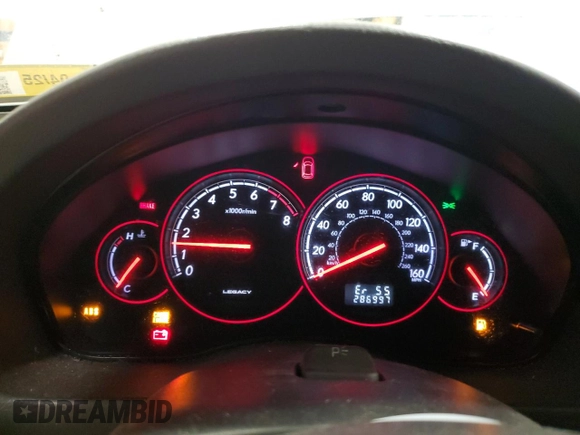 2005 Subaru Legacy GT with VIN 4S3BL686056226815, listed as a Copart auction lot 86820274 with 286,997 mi miles and Salvage title. Bid and sale history available at DreamBid. Image 9.