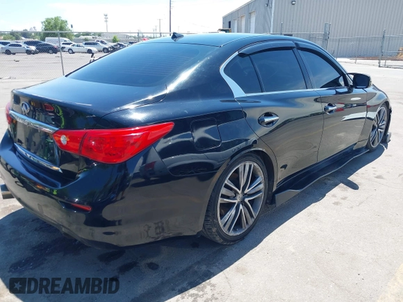 2017 Infiniti Q50 Premium with VIN JN1EV7APXHM737130, listed as a IAAI auction lot 42440909 with 97,461 mi miles and . Bid and sale history available at DreamBid. Image 4.