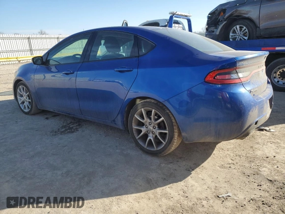 2013 Dodge Dart SXT with VIN 1C3CDFBA8DD336394, listed as a Copart auction lot 43835835 with 114,687 mi miles and Salvage Title. Bid and sale history available at carsss.com. Image 2.