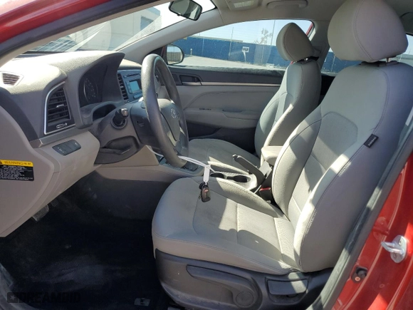 2017 Hyundai Elantra SE with VIN KMHD74LF3HU128818, listed as a Copart auction lot 50088785 with 123,493 mi miles and Salvage Title. Bid and sale history available at carsss.com. Image 7.
