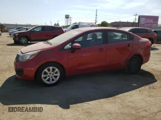 2014 Kia Rio LX with VIN KNADM4A35E6414155, listed as a Copart auction lot 49511115 with Not Provided miles and Non Repairable. Bid and sale history available at DreamBid. Image 1.