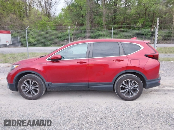 2021 Honda CR-V EX-L with VIN 5J6RW2H8XML022453, listed as a IAAI auction lot 42114122 with 55,550 mi miles and . Bid and sale history available at DreamBid. Image 14.