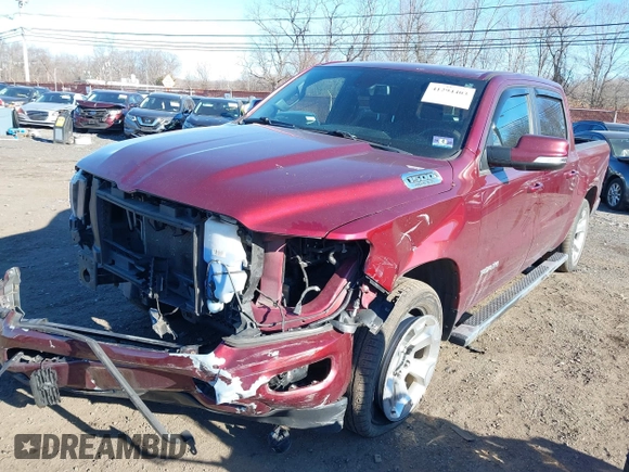 2019 Ram 1500 Big Horn/Lone Star with VIN 1C6SRFFT2KN647936, listed as a IAAI auction lot 41294403 with 123,834 mi miles. Bid and sale history available at carsss.com. Image 6.