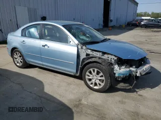 2008 Mazda 3 i Touring Value with VIN JM1BK32F581801017, listed as a Copart auction lot 55089905 with 108,172 mi miles and Salvage Title. Bid and sale history available at DreamBid. Image 4.