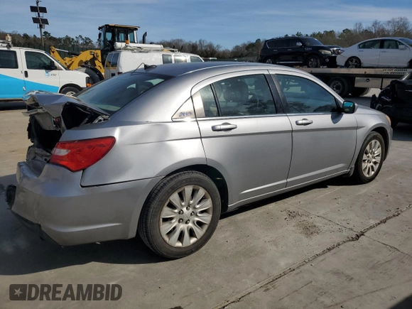 2013 Chrysler 200 LX with VIN 1C3CCBAB8DN641216, listed as a Copart auction lot 88522715 with 158,124 mi miles and Salvage Title. Bid and sale history available at carsss.com. Image 3.