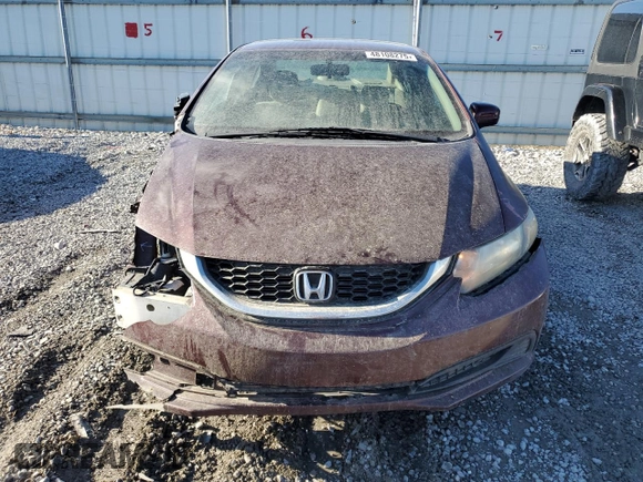 2015 Honda Civic Sedan LX with VIN 19XFB2F54FE041024, listed as a Copart auction lot 48108275 with 117,243 mi miles and Salvage Title. Bid and sale history available at carsss.com. Image 5.
