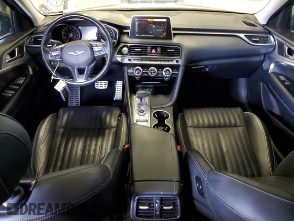 2019 Genesis G70 3.3T Advanced with VIN KMTG74LE6KU013986, listed as a Copart auction lot 55464795 with 110,519 mi miles and Clean Title. Bid and sale history available at carsss.com. Image 8.