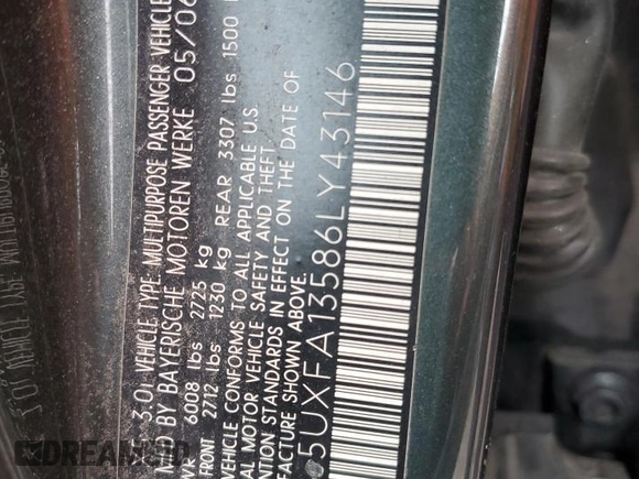 2006 BMW X5 3.0i with VIN 5UXFA13586LY43146, listed as a Copart auction lot 66535094 with 183,785 mi miles and Salvage Title. Bid and sale history available at carsss.com. Image 13.