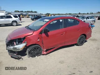 2024 Mitsubishi Mirage ES z VIN ML32FUFJ0RHF06107, wystawiony jako Copart lot #50172715 z przebiegiem 9512 mil mil oraz Szkody całkowita. Historia ofert i sprzedaży dostępna na DreamBid. Obrazek 1.