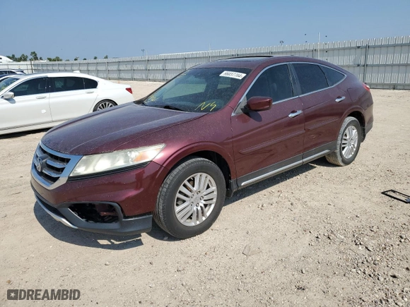 2013 Honda Crosstour EX-L with VIN 5J6TF3H57DL005014, listed as a Copart auction lot 66037704 with 131,205 mi miles and Salvage Title. Bid and sale history available at carsss.com. Image 1.