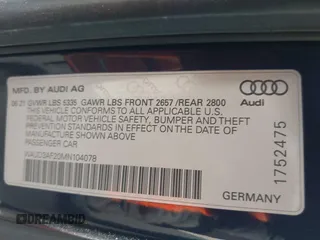 2021 Audi A6 Premium z VIN WAUD3AF20MN104078, wystawiony jako IAAI lot #42034978 z przebiegiem 57 530 mil mil oraz . Historia ofert i sprzedaży dostępna na DreamBid. Obrazek 9.