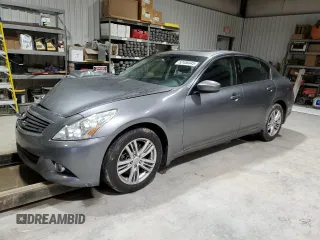 2010 Infiniti G37 x with VIN JN1CV6AR4AM456305, listed as a Copart auction lot 52458445 with 167,028 mi miles and Salvage Title. Bid and sale history available at carsss.com. Image 1.