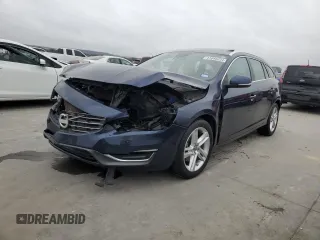 2015 Volvo V60 T5 Drive-E Premier Plus with VIN YV140MECXF1213854, listed as a Copart auction lot 41046234 with 0 mi miles. Bid and sale history available at carsss.com. Image 1.