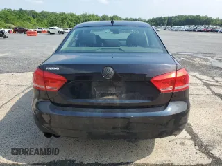 2012 Volkswagen Passat S with VIN 1VWAP7A39CC006994, listed as a Copart auction lot 59268465 with 180,500 mi miles and Salvage title. Bid and sale history available at DreamBid. Image 6.