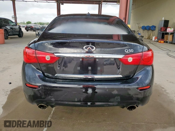 2015 Infiniti Q50 Premium with VIN JN1BV7AP6FM335248, listed as a Copart auction lot 61015275 with 117,227 mi miles and Clean title. Bid and sale history available at DreamBid. Image 6.