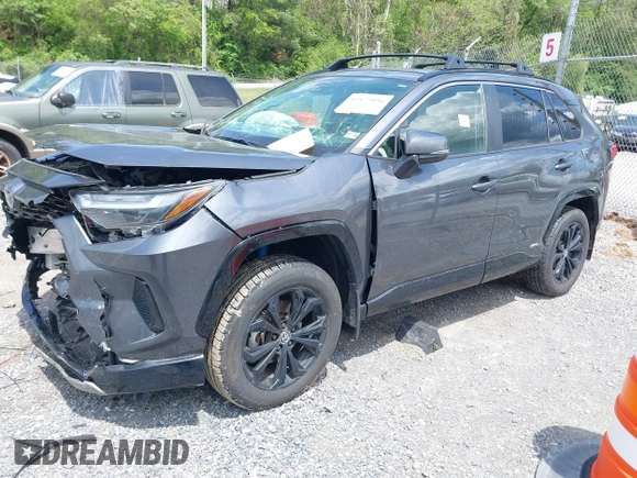 2023 Toyota RAV4 Hybrid SE with VIN JTM16RFV9PD113152, listed as a IAAI auction lot 42177056 with 41,204 mi miles and . Bid and sale history available at DreamBid. Image 16.