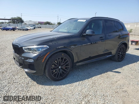 2021 BMW X5 sDrive40i with VIN 5UXCR4C00M9F54602, listed as a Copart auction lot 62417255 with 42,110 mi miles and Salvage title. Bid and sale history available at DreamBid. Image 1.