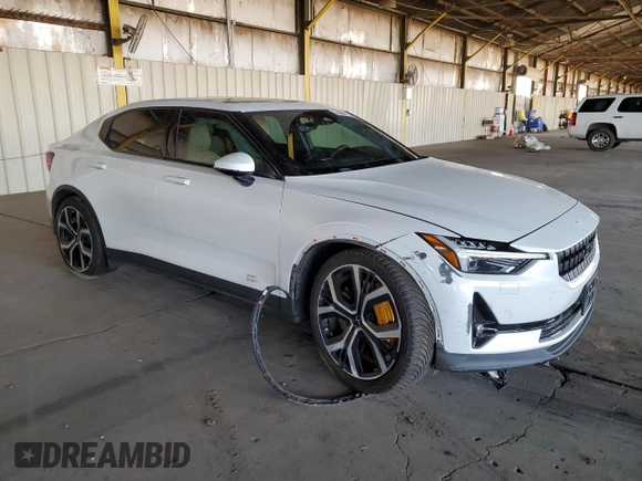 2021 Polestar 2 Launch Edition with VIN LPSED3KAXML017628, listed as a Copart auction lot 74394774 with 21,622 mi miles and Salvage Title. Bid and sale history available at carsss.com. Image 4.