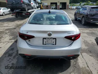 2019 Alfa Romeo Giulia Ti Sport with VIN ZARFANBN9K7608273, listed as a Copart auction lot 55487973 with 0 mi miles. Bid and sale history available at carsss.com. Image 6.