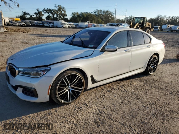 2016 BMW 7 Series 750i xDrive with VIN WBA7B0C59GG526741, listed as a Copart auction lot 86312384 with 90,360 mi miles and Salvage title. Bid and sale history available at DreamBid. Image 1.