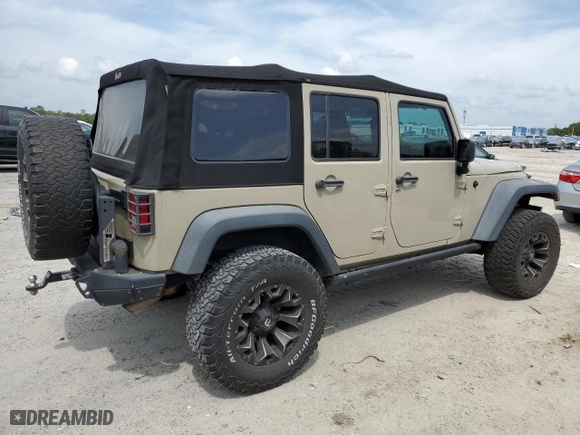 2017 Jeep Wrangler Unlimited Sport with VIN 1C4BJWDG5HL670282, listed as a Copart auction lot 52332905 with 106,022 mi miles and Salvage Title. Bid and sale history available at carsss.com. Image 3.