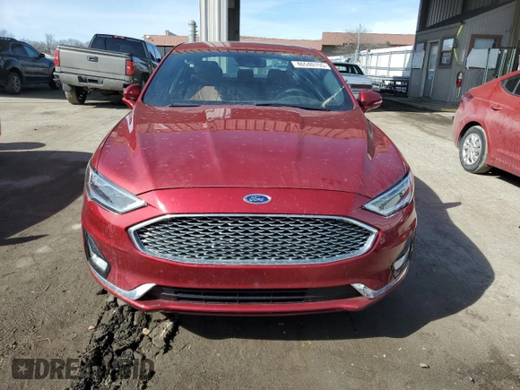 2019 Ford Fusion Titanium with VIN 3FA6P0K9XKR153544, listed as a Copart auction lot 46540155 with 94,338 mi miles and Salvage Title. Bid and sale history available at carsss.com. Image 5.