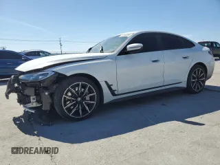 2022 BMW 4 Series 430i with VIN WBA63AV09NFM36850, listed as a Copart auction lot 49596085 with 51,405 mi miles and Salvage title. Bid and sale history available at DreamBid. Image 1.