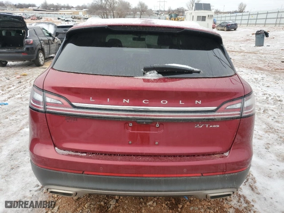 2019 Lincoln Nautilus Reserve with VIN 2LMPJ8LPXKBL65905, listed as a Copart auction lot 43731955 with 0 mi miles and Salvage Title. Bid and sale history available at carsss.com. Image 6.