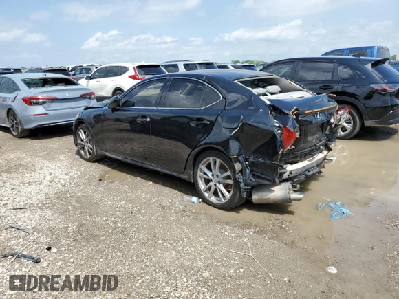 2006 Lexus IS 350 with VIN JTHBE262562002448, listed as a Copart auction lot 61063565 with 187,561 mi miles and Salvage title. Bid and sale history available at DreamBid. Image 2.