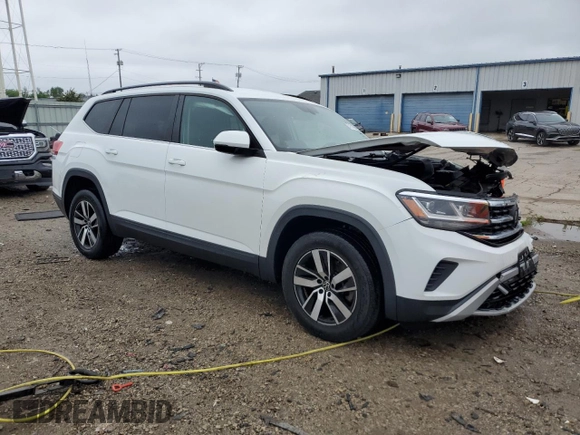 2021 Volkswagen Atlas SE с VIN 1V2LP2CA7MC525505, выставлен на аукционе Copart как лот 57610555 с пробегом 58 024 миль миль и Списание • Salvage title. История ставок и продаж доступна на DreamBid. Изображение 4.